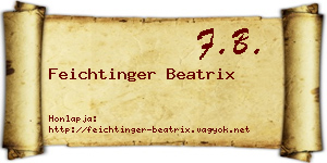 Feichtinger Beatrix névjegykártya