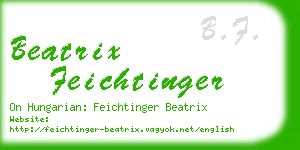 beatrix feichtinger business card